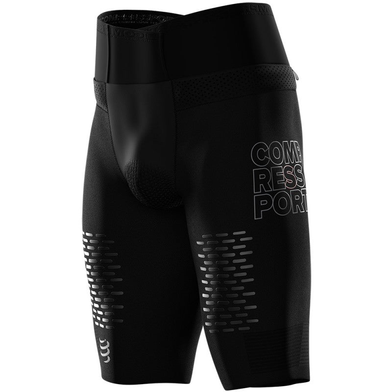 COMPRESSPORT UNISEX TRAIL RUNNING UNDER CONTROL SHORT - BLACK