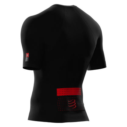 COMPRESSPORT UNISEX TRAIL RUNNING POSTURAL SS TOP - BLACK