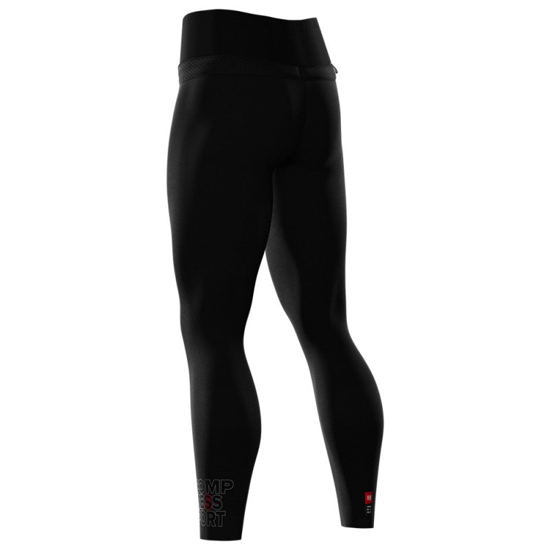 COMPRESSPORT UNISEX TRAIL RUNNING UNDER CONTROL FULL TIGHTS - BLACK
