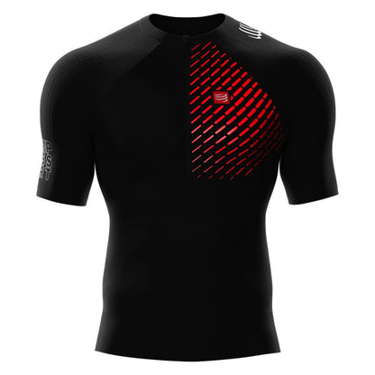 COMPRESSPORT UNISEX TRAIL RUNNING POSTURAL SS TOP - BLACK