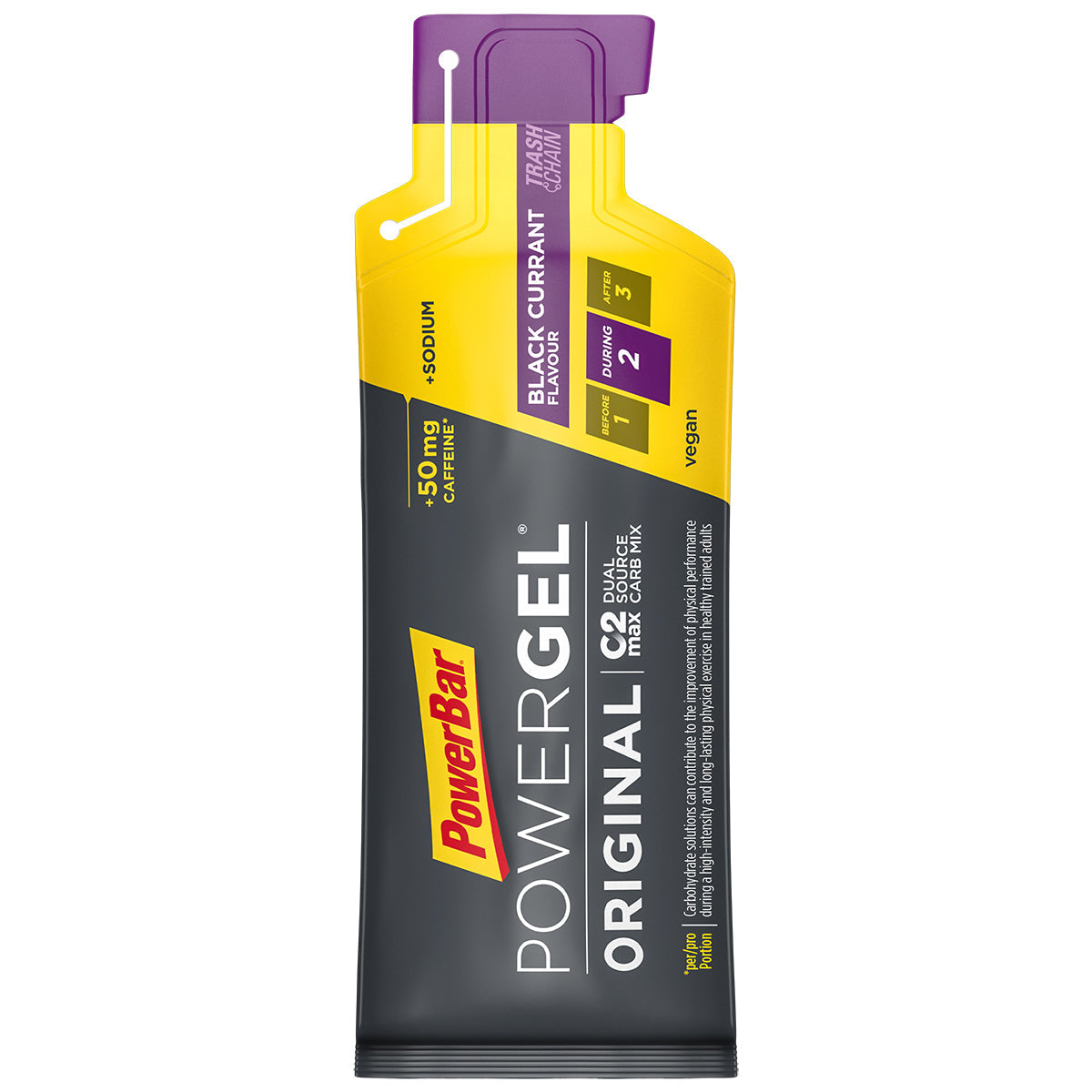 PowerBar PowerGel - Black Currant+Caffeine