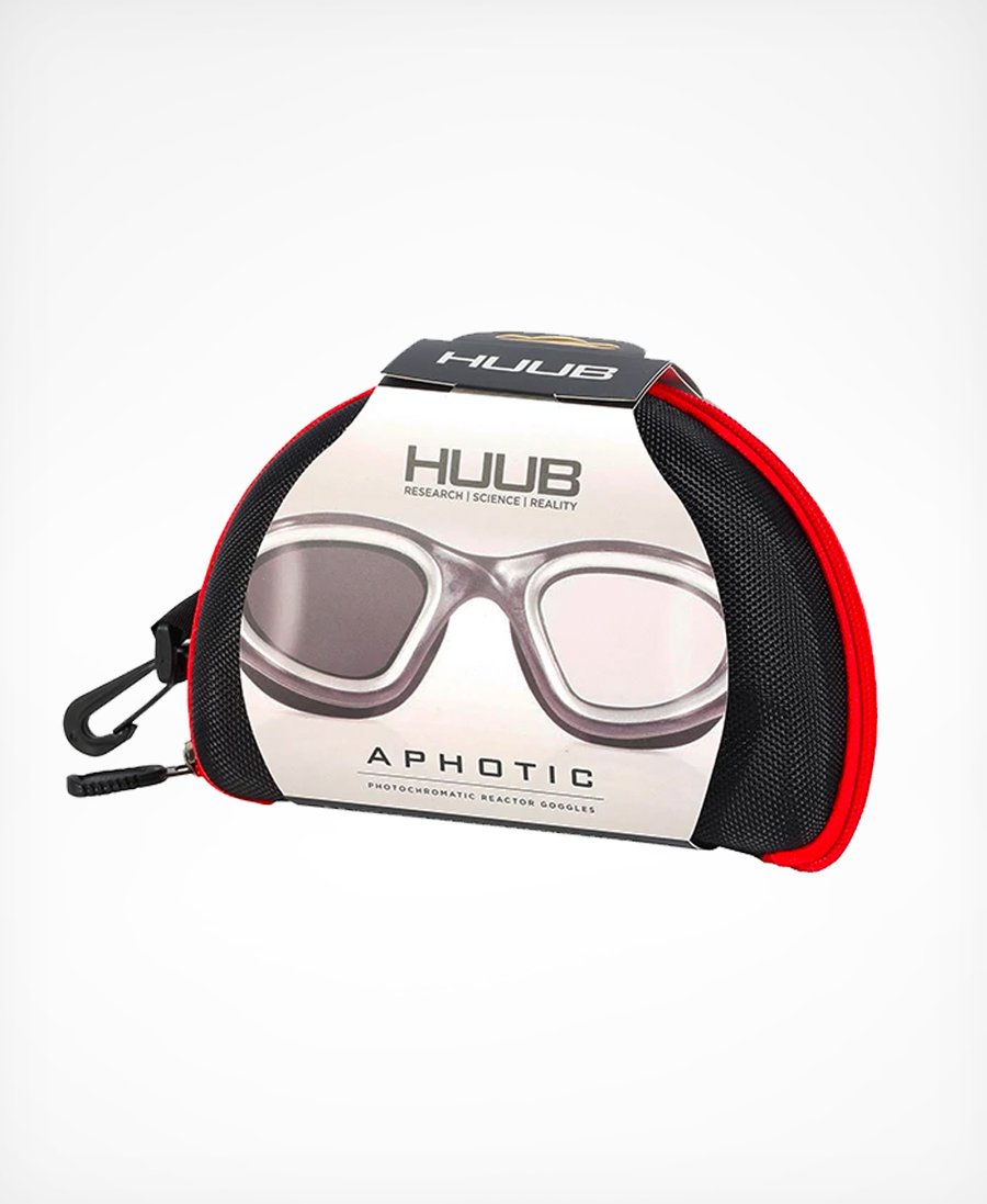 Huub Aphotic Swim Goggle -  Black/Red Photochromic