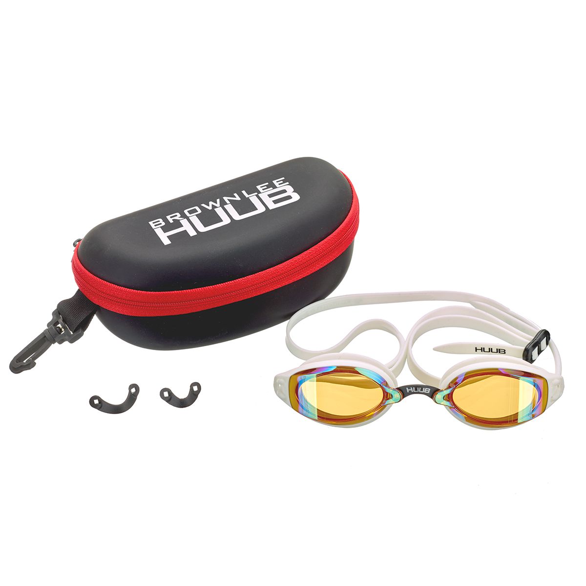 Huub Brownlee Goggle 2 - White/Yellow Mirror