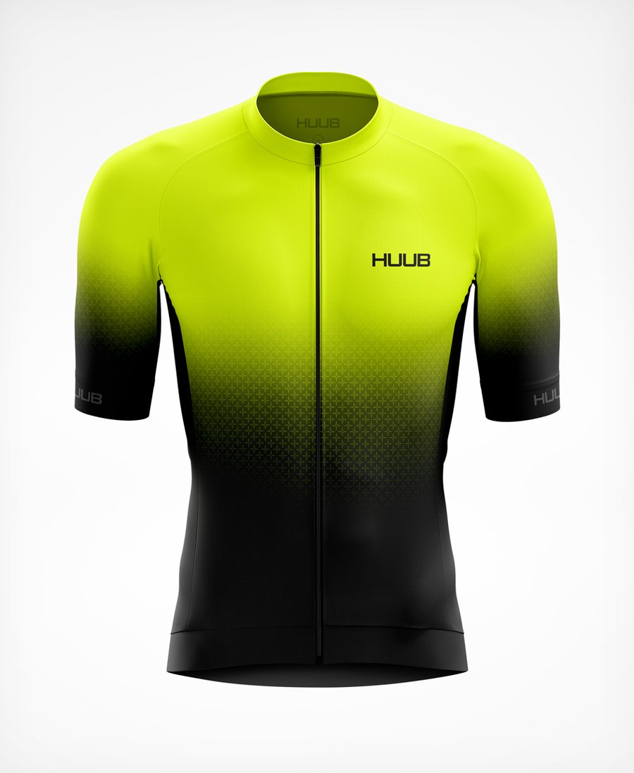 Huub Men's Core 3 Short Sleeve Jersey - Black/Fluo Yellow