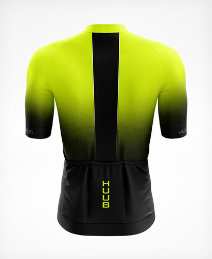 Huub Men's Core 3 Short Sleeve Jersey - Black/Fluo Yellow