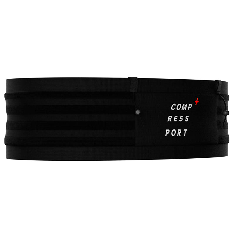 COMPRESSPORT ANTI-BOUNCE FREE BELT PRO W/POLE HOLDER - BLACK