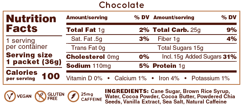 Huma Gel -  Chocolate Caffeine