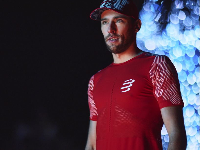 Compressport Men's Racing SS Tshirt - Red/White