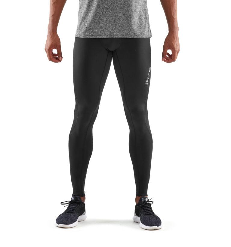 SKINS DNAMIC MENS LONG TIGHTS BLACK/SILVER
