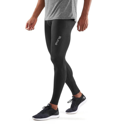 SKINS DNAMIC MENS LONG TIGHTS BLACK/SILVER