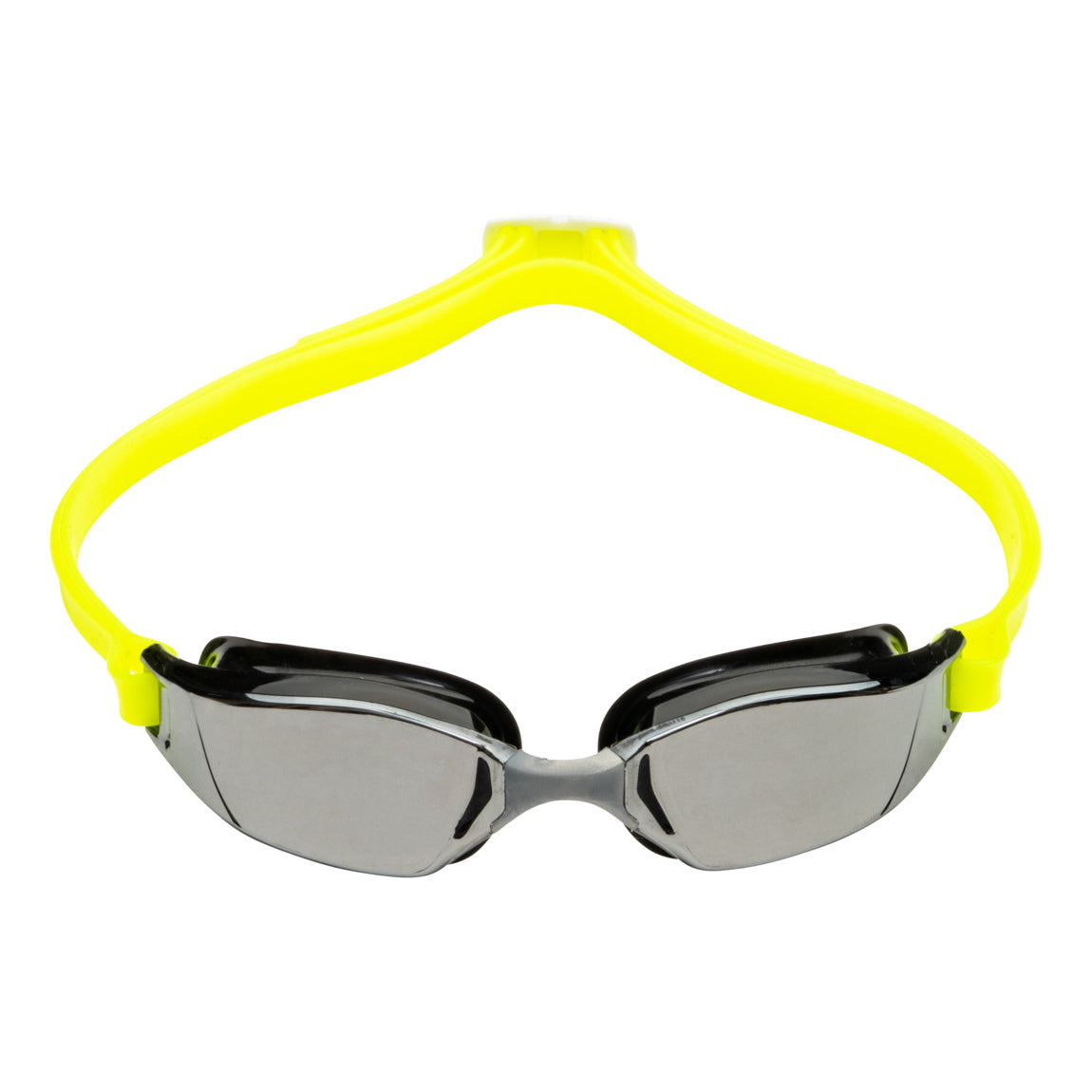 Michael Phelps Xceed.A - BLK/BLK/YLW:Silver Titanium Mirrored