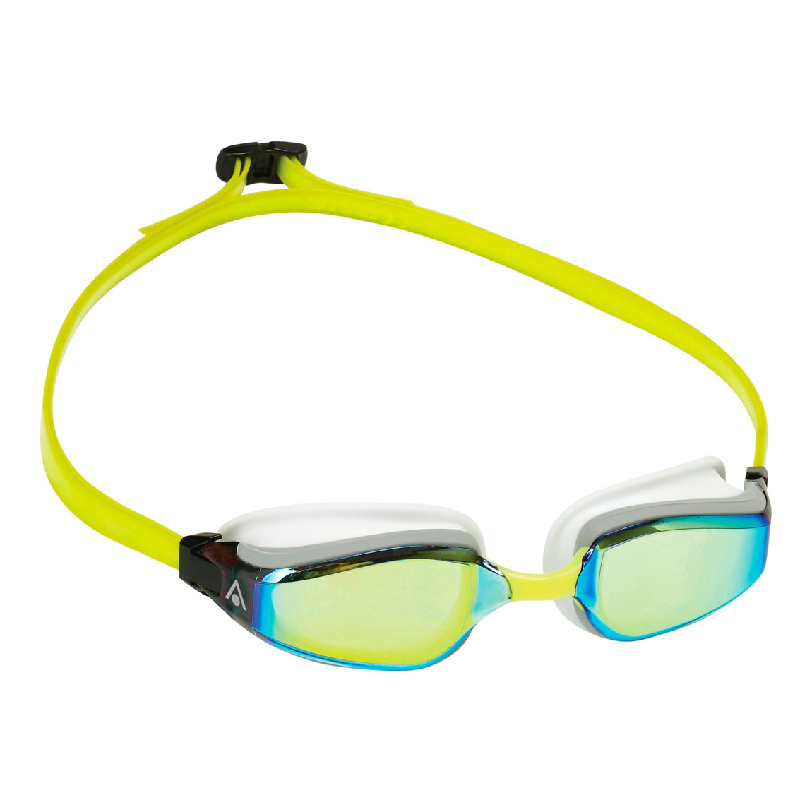 Aqua Sphere Fastlane.A - White/Yellow:Yellow Titanium Mirrored