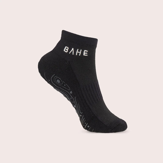 BAHE Grounded Grippy Ankle Socks - Anthracite