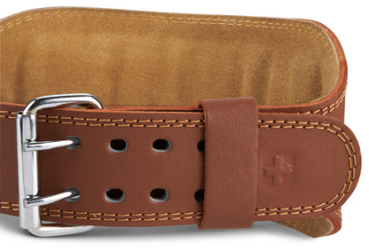 Harbinger Unisex Padded Leather Belt 6''- Brown