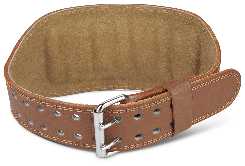 Harbinger Unisex Padded Leather Belt 6''- Brown