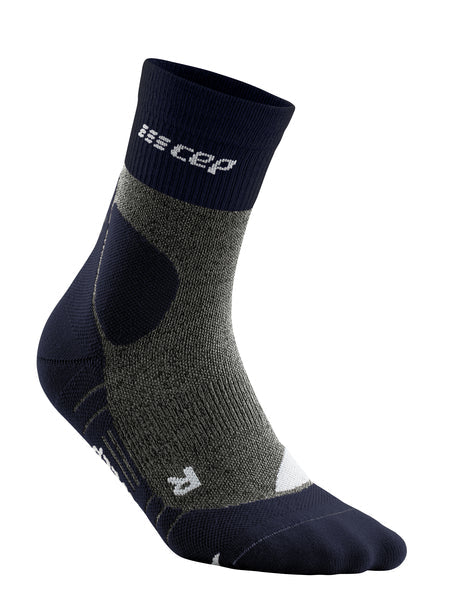 CEP Men's Hiking Merino Mid-Cut Socks - Peacoat/Grey ( WP3CG4 )