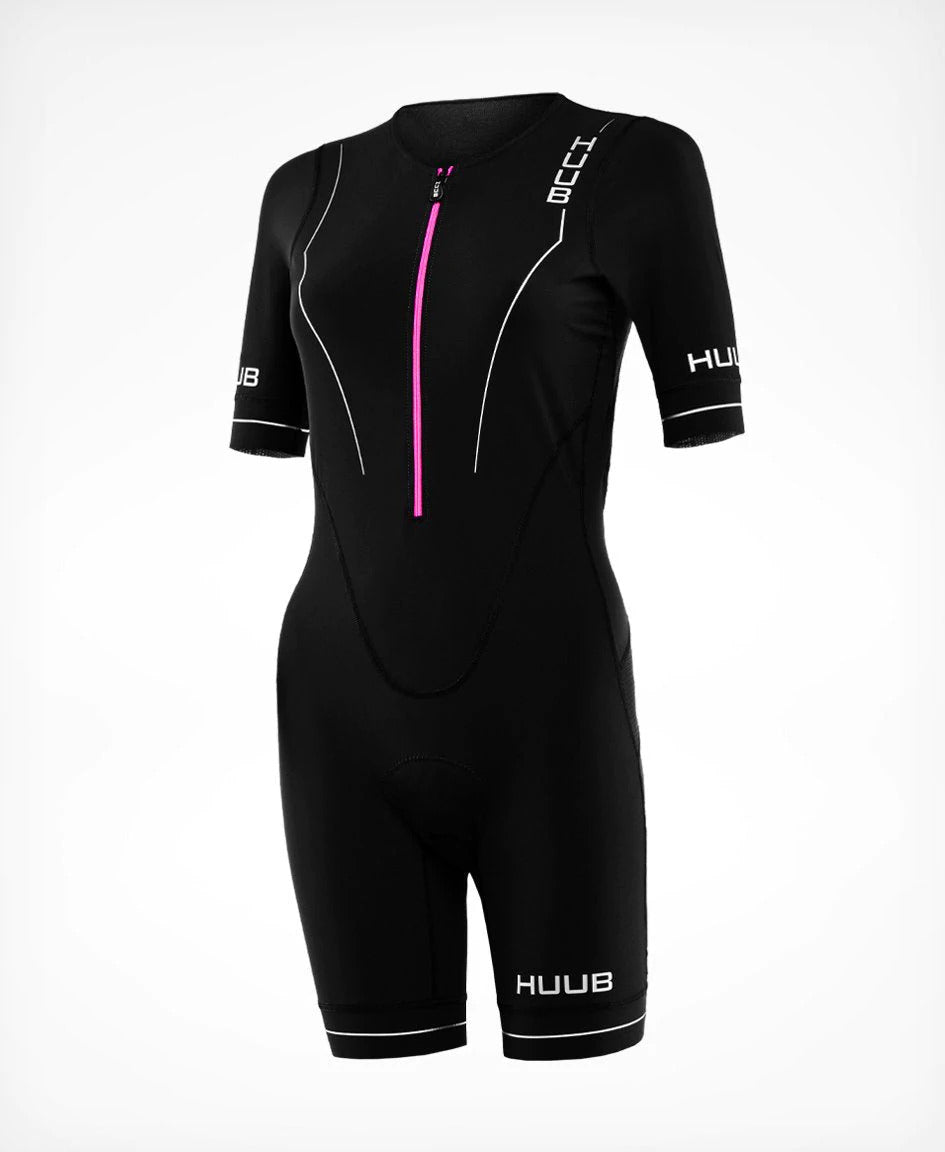 Huub Women's Aura Long Course Tri Suit - Black/Purple