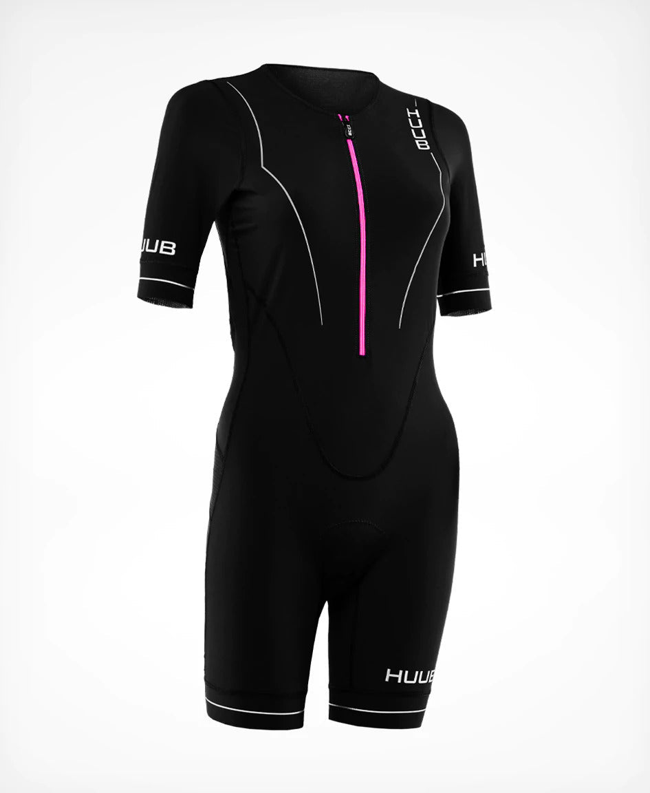 Huub Women's Aura Long Course Tri Suit - Black/Purple