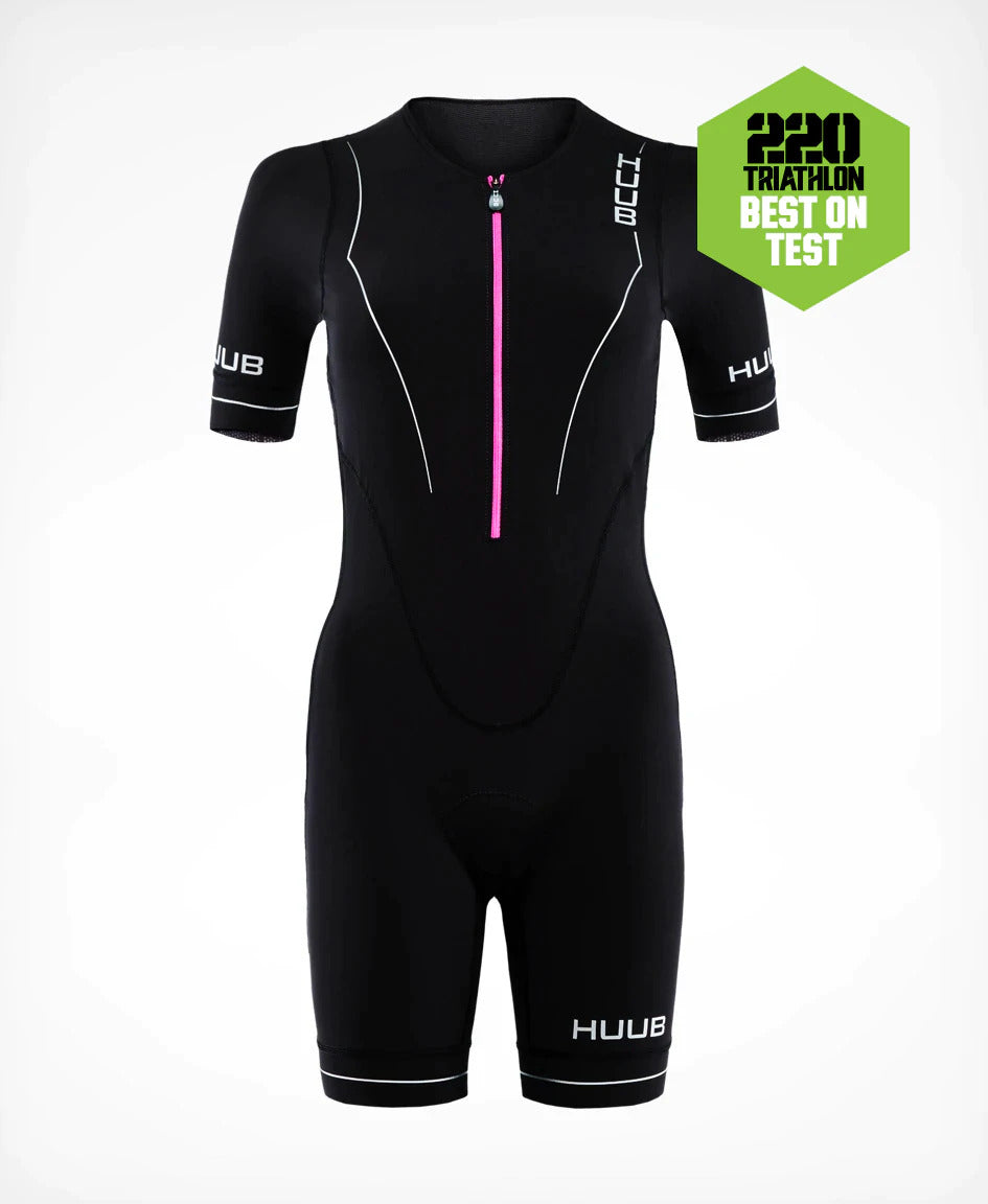 Huub Women's Aura Long Course Tri Suit - Black/Purple