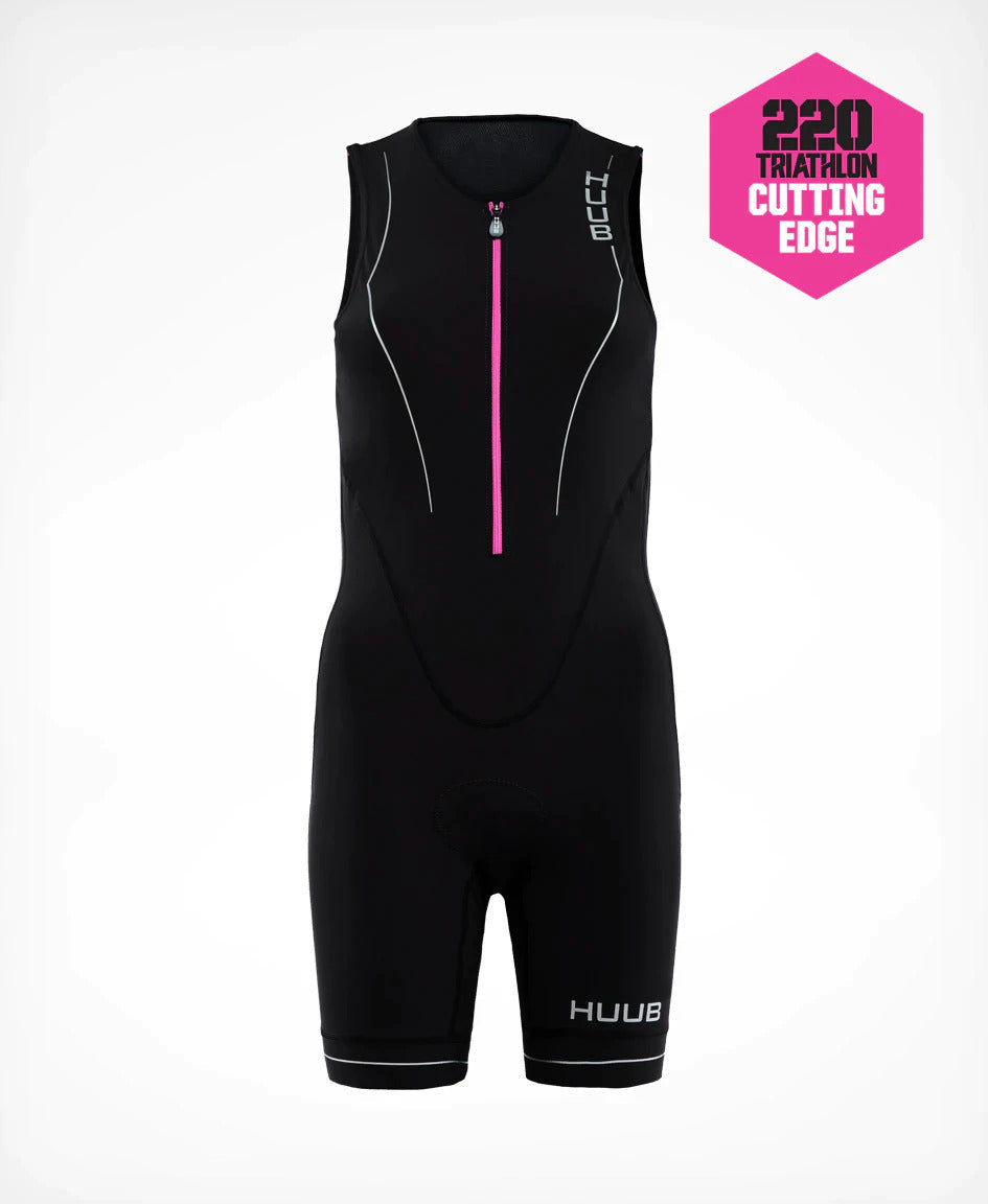Huub Women's Aura Tri Suit - Black/Purple