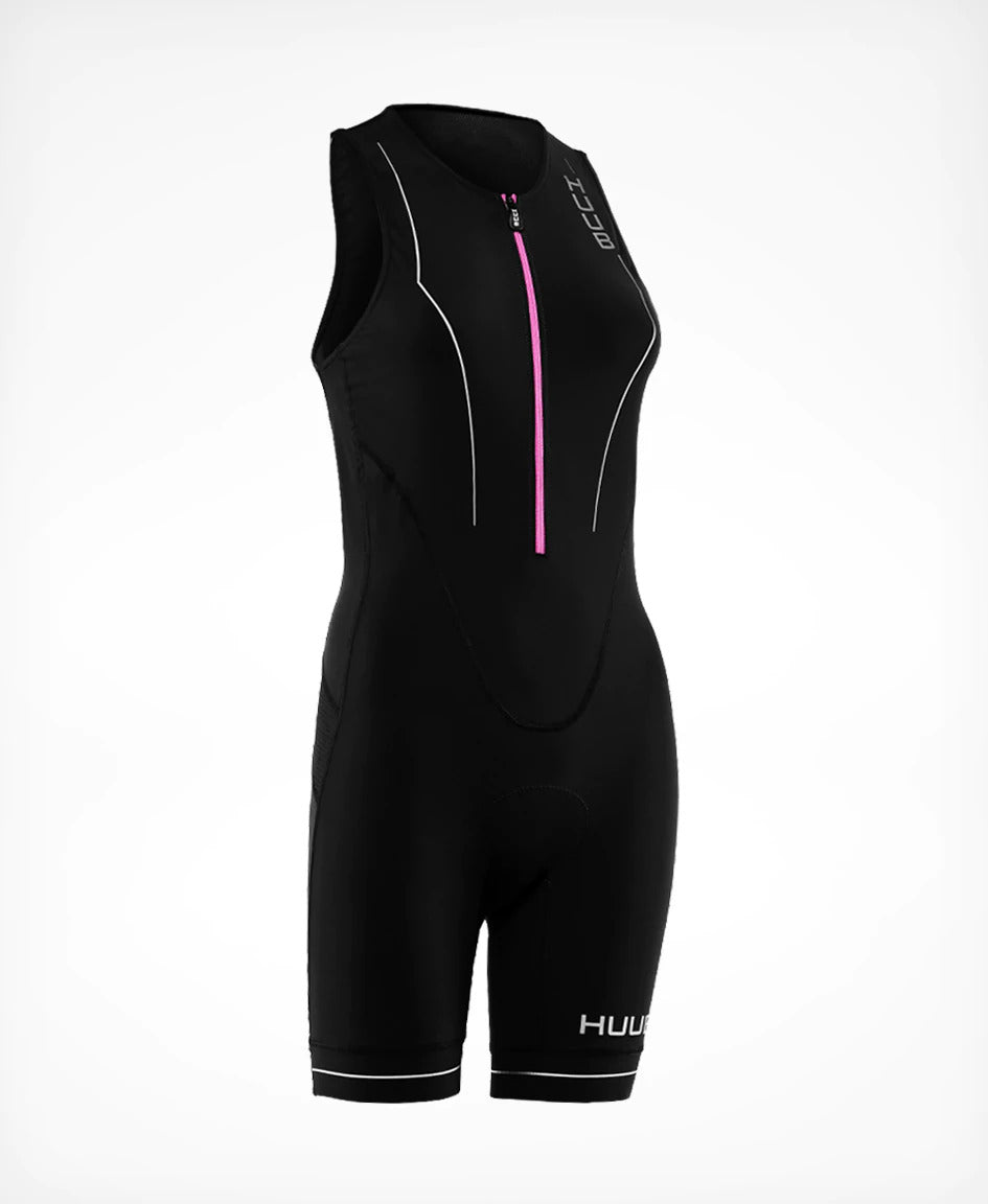 Huub Women's Aura Tri Suit - Black/Purple