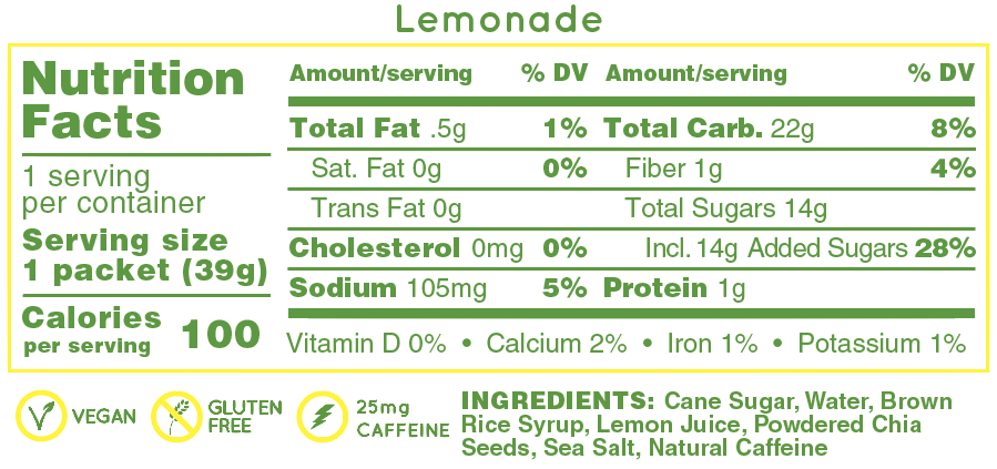 Huma Gel - Lemonade Caffeine