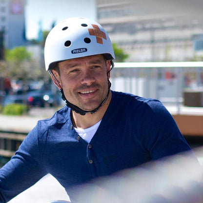 Melon Plastered White (matte) Helmet - MUA.G077M