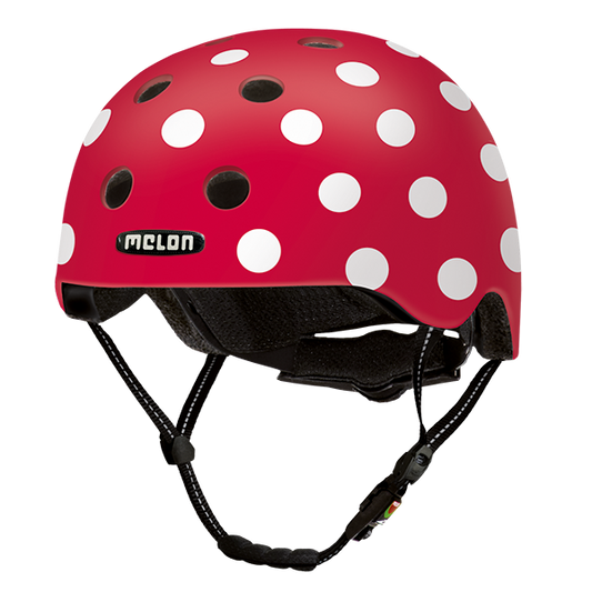 Melon Dotty White (matte) Helmet - MUA.G049M