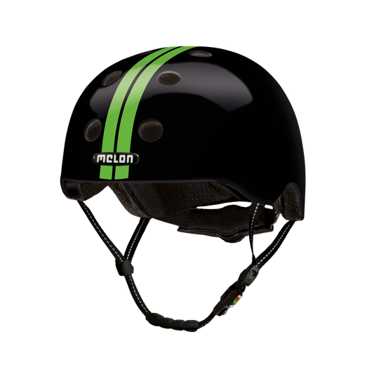 Melon Straight Green Black Helmet - MUA.S009G