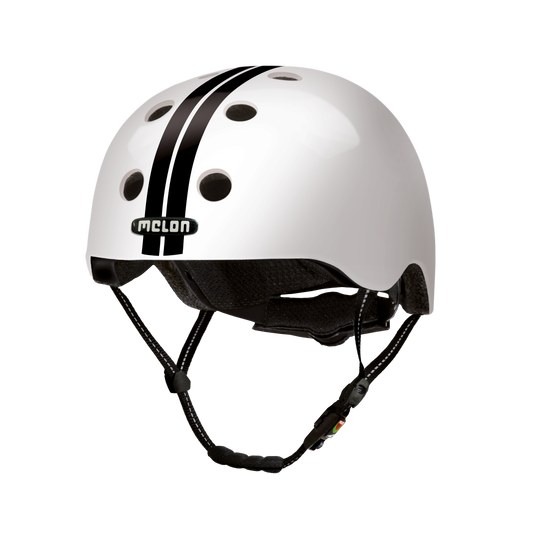Melon Straight Black White Helmet - MUA.S010G