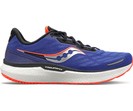 SAUCONY MEN'S TRIUMPH 19 (SAPPHIRE/VIZI RED)