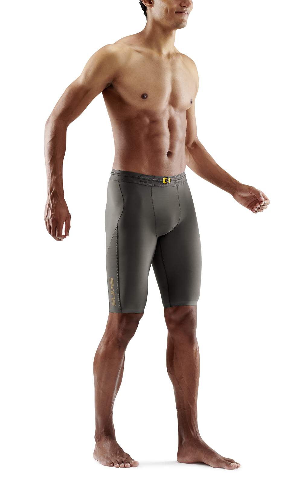 SKINS Men's Compression Half Tights 5Series Charcoal Key Power Sports Malaysia