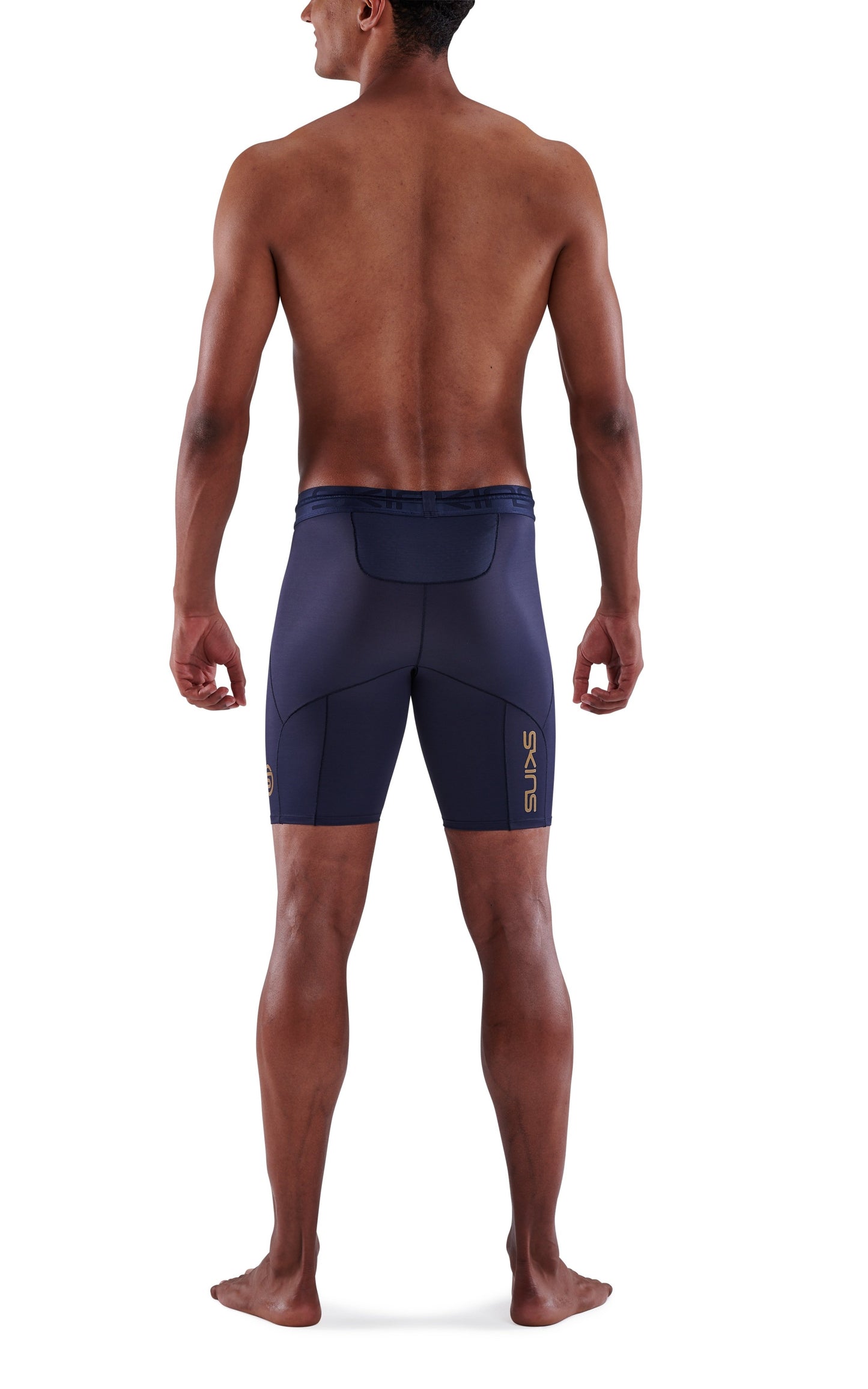 SKINS Men's Compression Powershorts 5-Series - Navy Blue