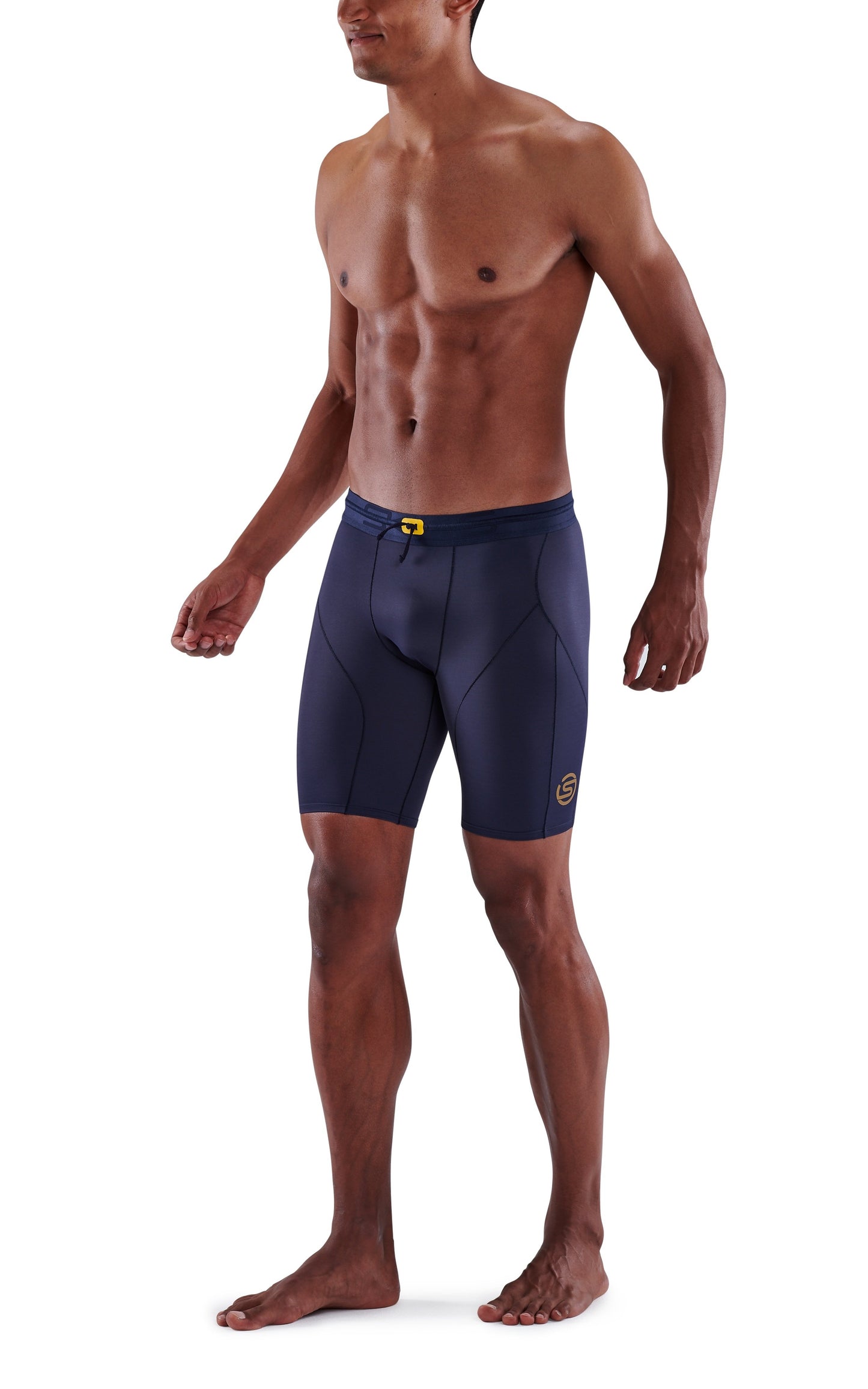 SKINS Men's Compression Powershorts 5-Series - Navy Blue