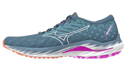 Mizuno Women's Wave Inspire 19 D - Provincial Blue/White/807 C
