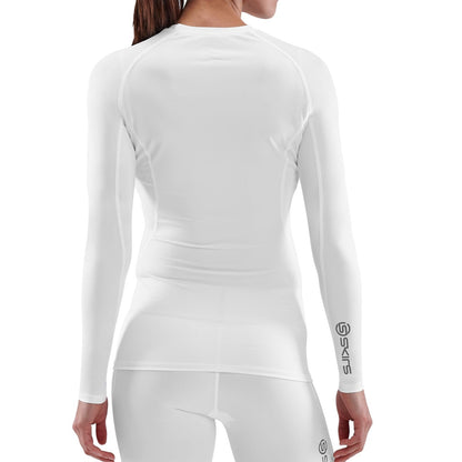 SKINS Women's Compression Long sleeve Tops 1-Series - White