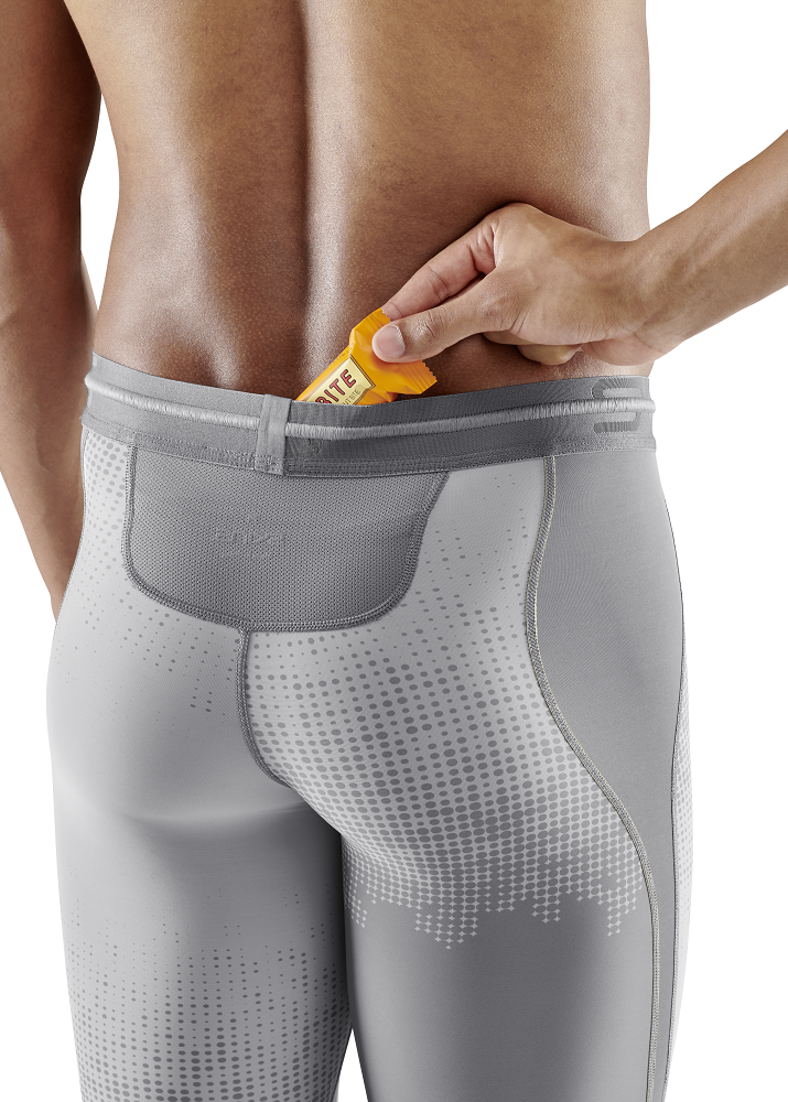 Skins Men's Compression Long Tights 3-Series - Dot Fade Lt. Grey