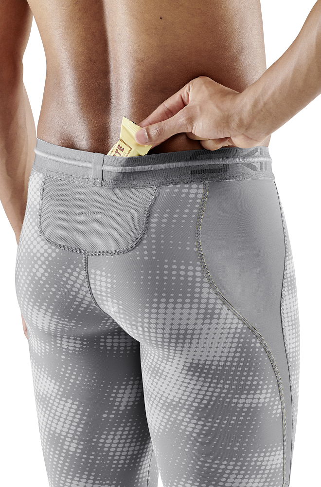 Skins Men's Compression Long Tights 3-Series - Camo Lt. Grey