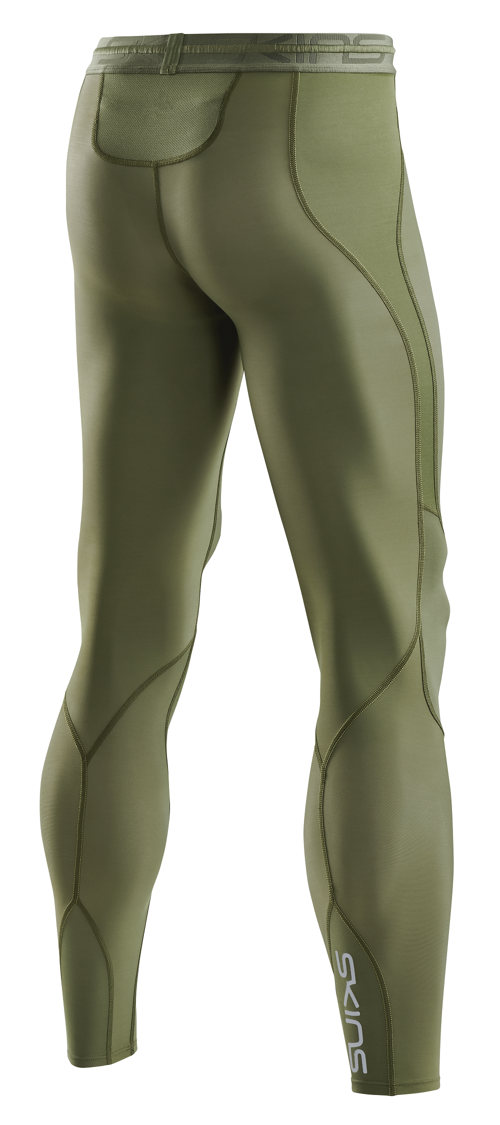 SKINS Men's Compression Long Tights 3-Series - Khaki
