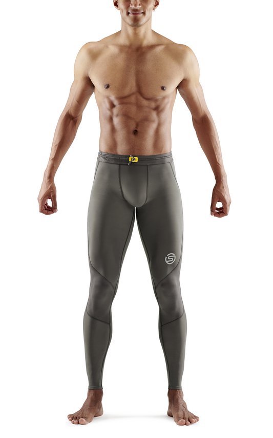 SKINS Men's Compression Long Tights 3-Series - Charcoal