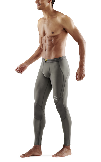 SKINS Men's Compression Long Tights 3-Series - Charcoal