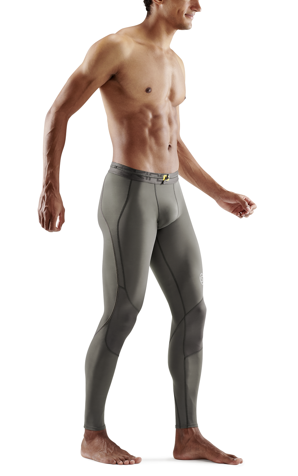 SKINS Men's Compression Long Tights 3-Series - Charcoal