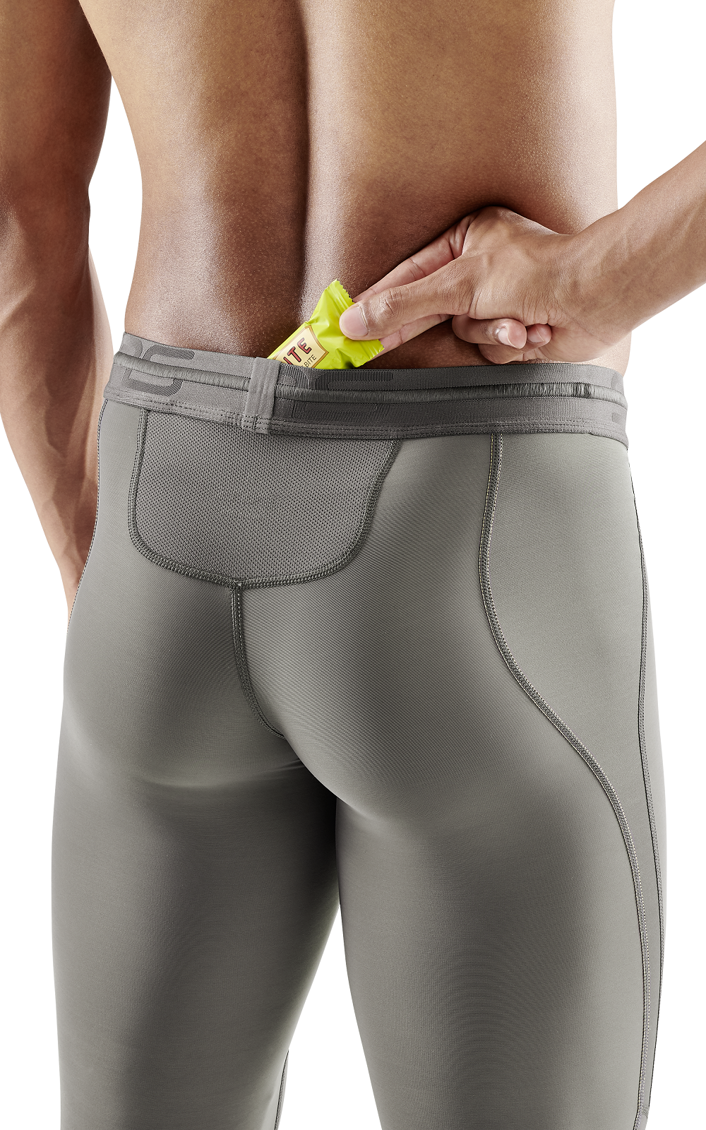 SKINS Men's Compression Long Tights 3-Series - Charcoal