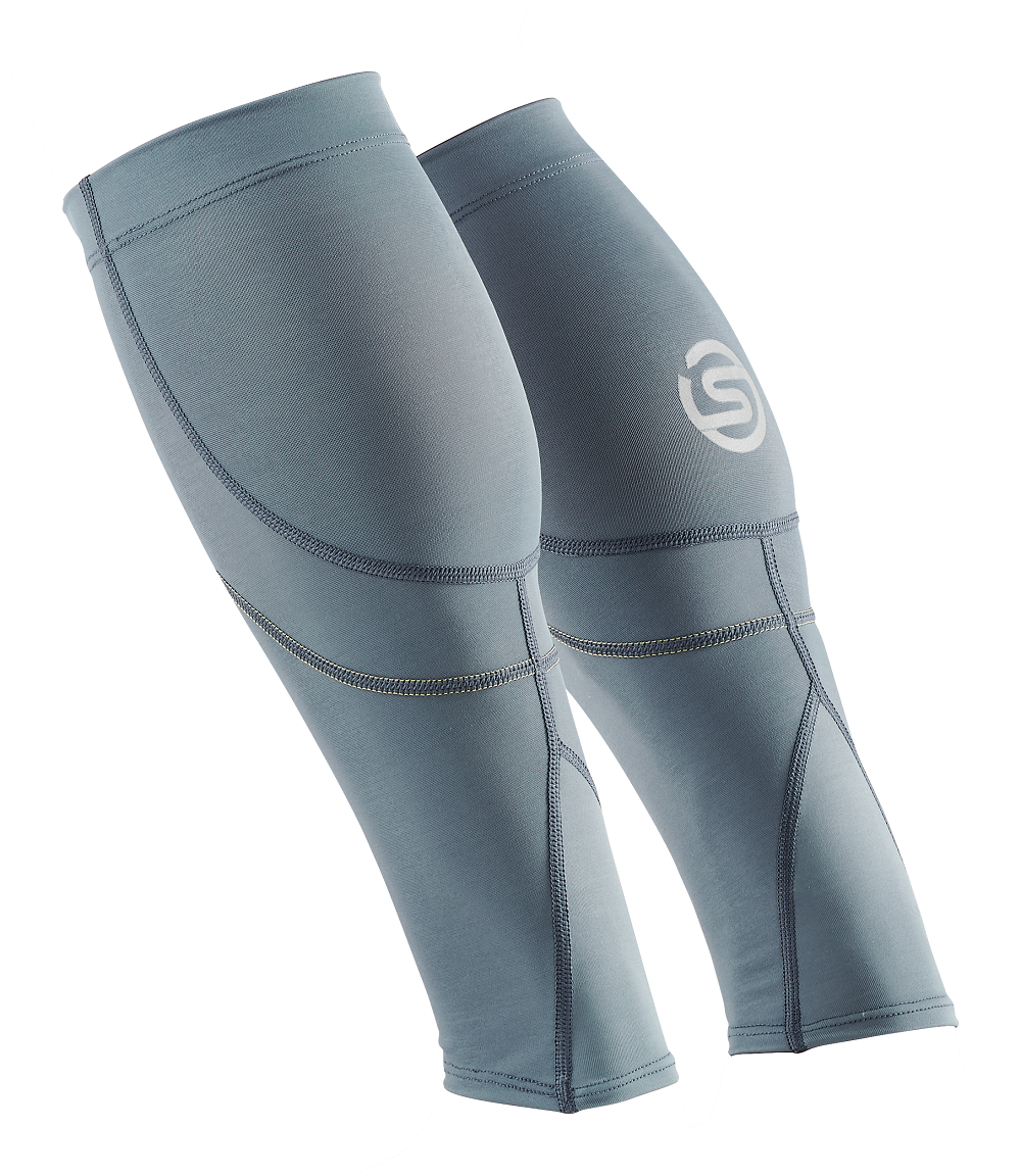 SKINS Unisex Compression MX Calf Sleeve 3-Series - Blue Grey