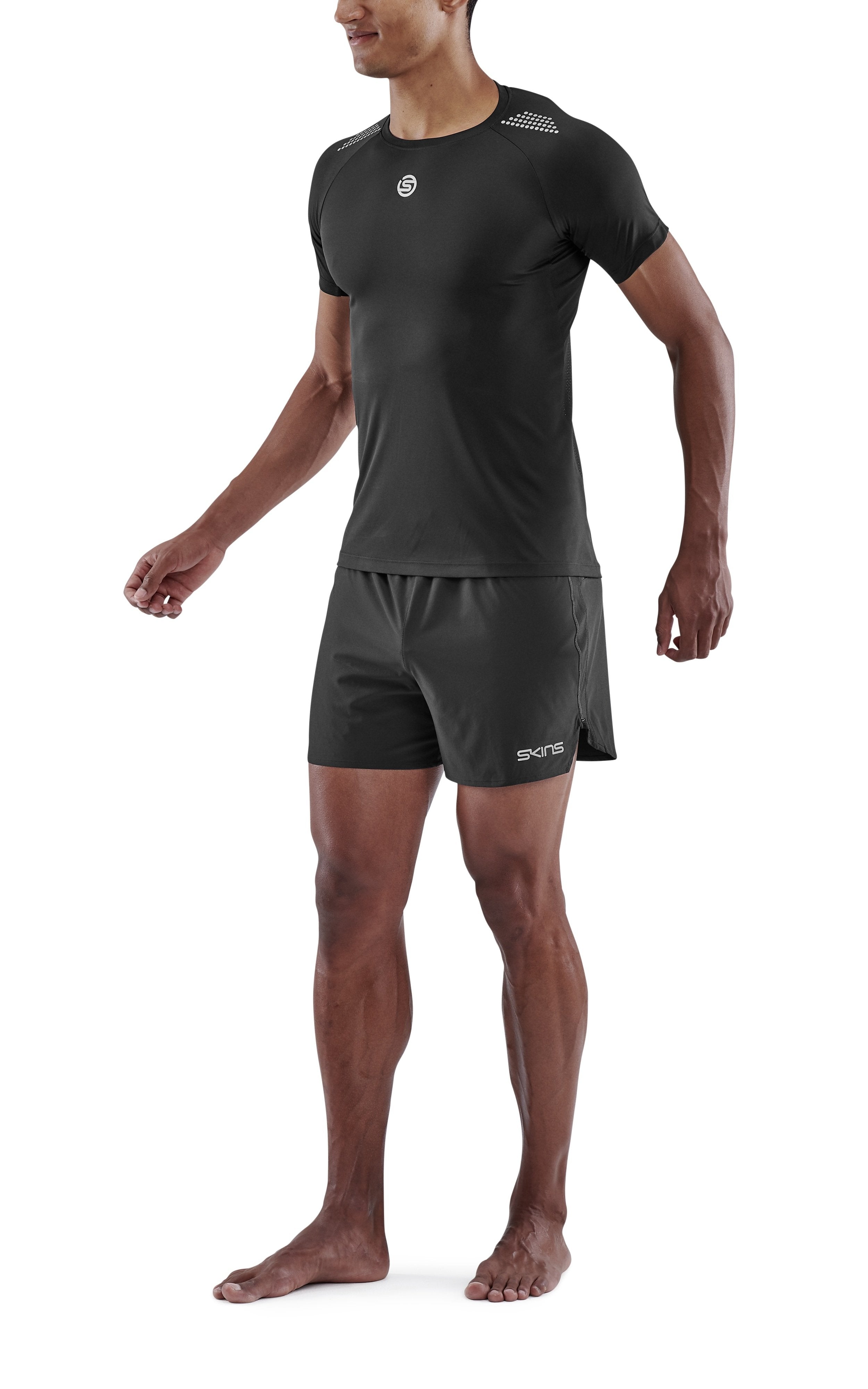 SKINS Men's Activewear Short sleeve Top 3-Series - Black