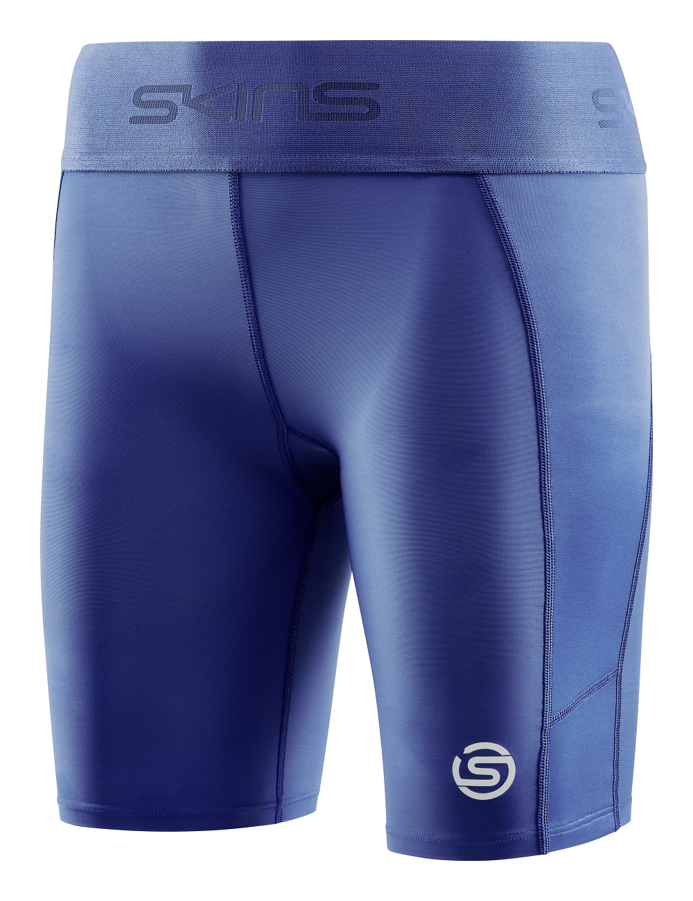 SKINS Women's Compression Half Tights 3-Series - Marine Blue