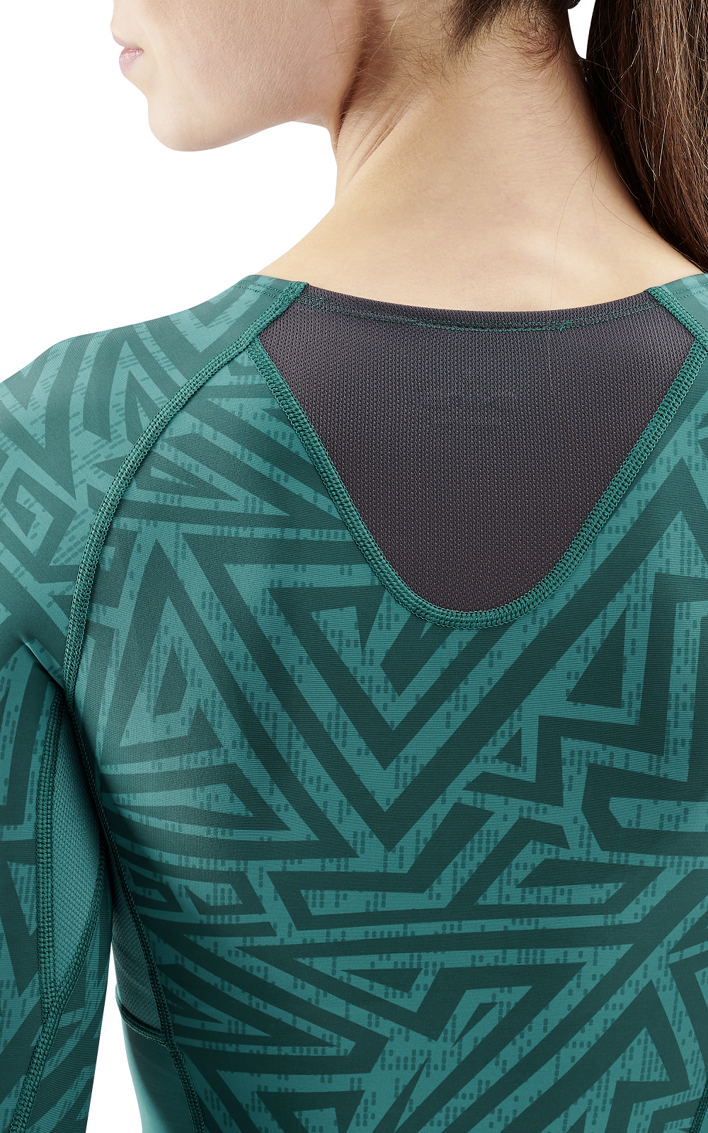 Skins Women's Compression Long Sleeve Tops 3-Series - Lt. Teal Angle