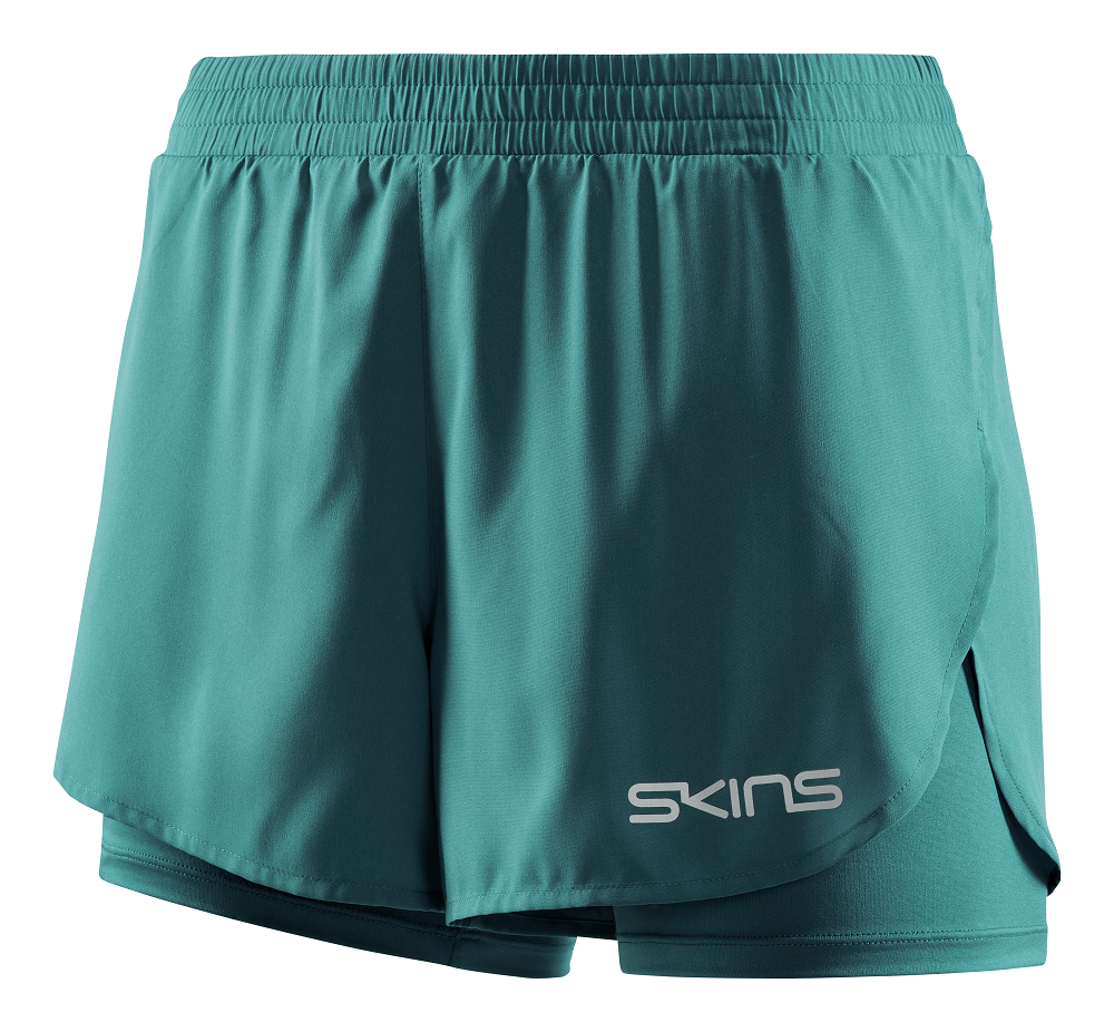 SKINS Women's Activewear X-Fit Shorts 3-Series - Lt Teal