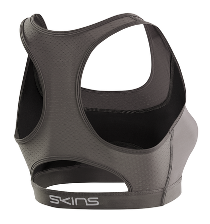 SKINS Women's Activewear Elite Bra 3-Series - Charcoal