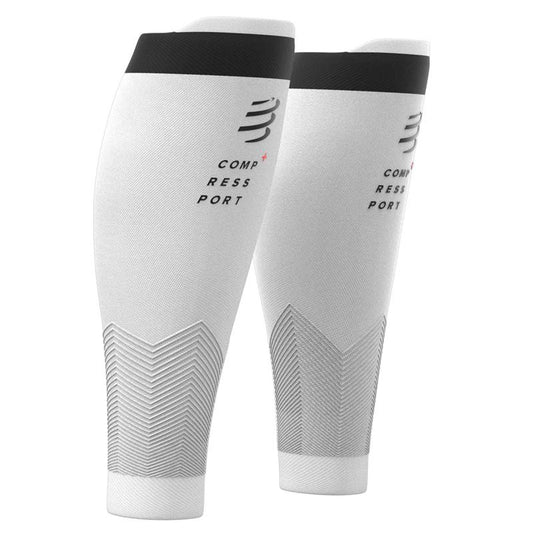 Compressport Unisex R2V2 Calf Sleeves - White